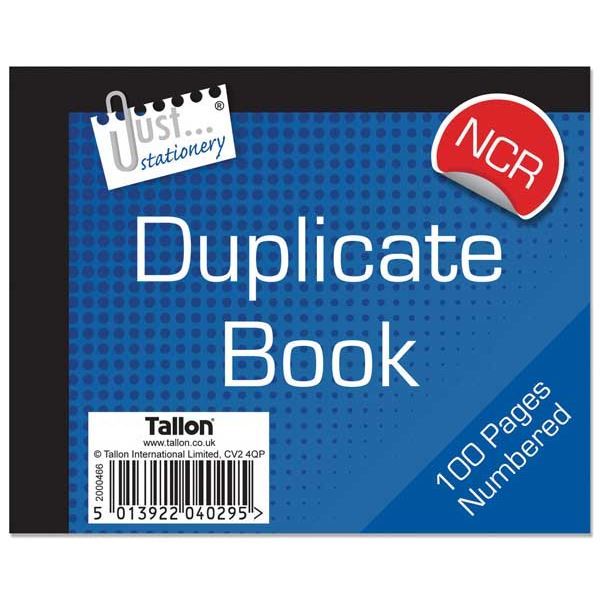 TALLON HALF SIZE NCR DUPLICATE BOOK. 4029